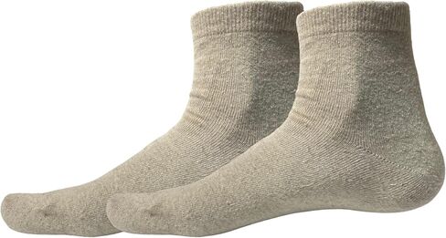 Unisex Hemp Socks Set of 3 Pairs – Natural Color Ankle Socks, Breathable Lightweight Everyday Socks for Men and Women in Saudi Arabia