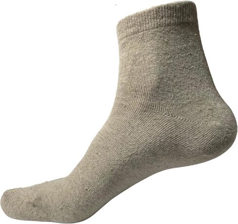 Unisex Hemp Socks Set of 3 Pairs – Natural Color Ankle Socks, Breathable Lightweight Everyday Socks for Men and Women in Saudi Arabia