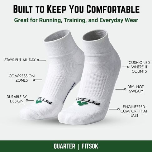 Fitsok CF2 Cushion Quarter Cut Sock, 3-Pack in Saudi Arabia