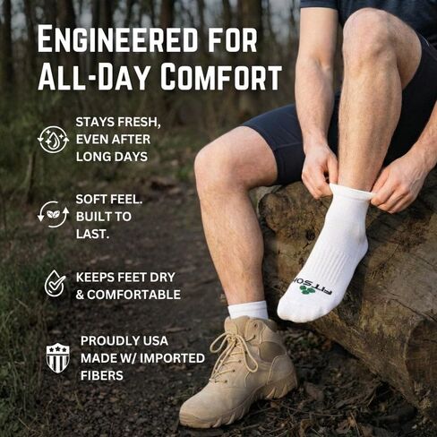 Fitsok CF2 Cushion Quarter Cut Sock, 3-Pack in Saudi Arabia
