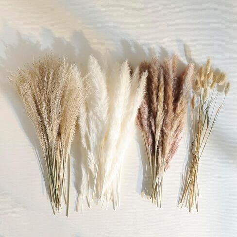 Dried Pampas Grass Decor, Natural Dried Flower Bouquet Rustic Boho Decor for Home Decor Indoor, Bedroom, Wedding, or Gift in Saudi Arabia