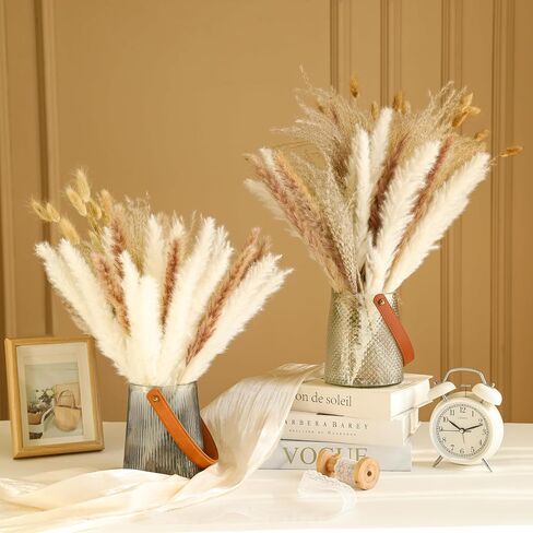 Dried Pampas Grass Decor, Natural Dried Flower Bouquet Rustic Boho Decor for Home Decor Indoor, Bedroom, Wedding, or Gift in Saudi Arabia