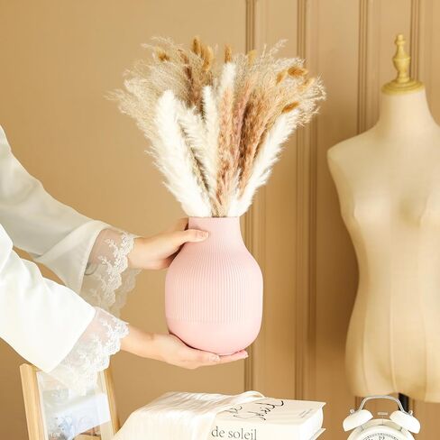 Dried Pampas Grass Decor, Natural Dried Flower Bouquet Rustic Boho Decor for Home Decor Indoor, Bedroom, Wedding, or Gift in Saudi Arabia