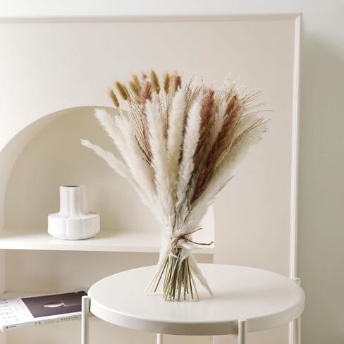 Dried Pampas Grass Decor, Natural Dried Flower Bouquet Rustic Boho Decor for Home Decor Indoor, Bedroom, Wedding, or Gift in Saudi Arabia