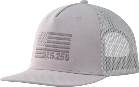 XL/XXL U.S. 250th Anniversary Flat Bill Trucker Hat, Embroidered American Flag 5-Panel Snapback Mesh Baseball Cap in Saudi Arabia