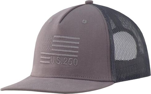 XL/XXL U.S. 250th Anniversary Flat Bill Trucker Hat, Embroidered American Flag 5-Panel Snapback Mesh Baseball Cap in Saudi Arabia