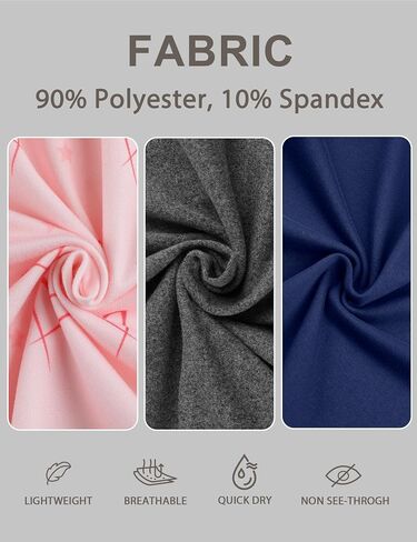 Womens 3-Pack Pajama Shorts, Boxer Sleep Shorts with Drawstring for Lounge in Saudi Arabia