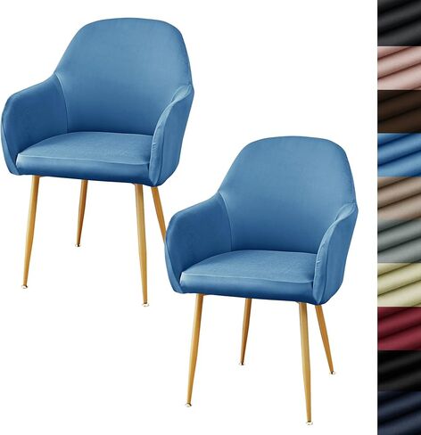 Modern Stretch Curved Back Dining Chair Covers with Armrest Office Desk Chair Covers for Vanity Accent Dining Room Chairs Covers Slipcovers with Arms Swivel Armchair Protector in Saudi Arabia