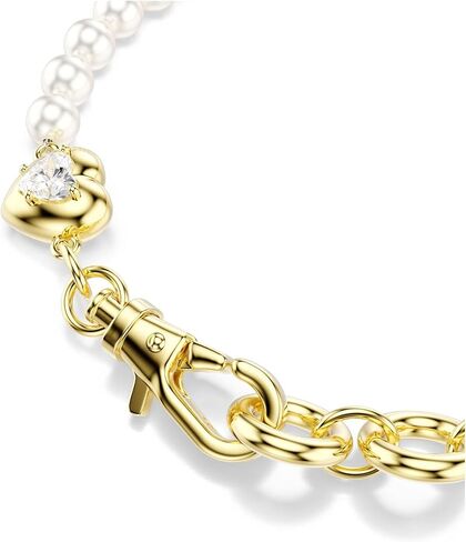 Swarovski Idyllia bracelet, Crystal pearl, White, Gold-tSwarovski One plated in Kuwait