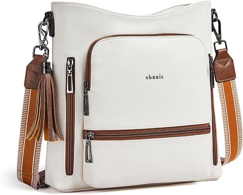 Shrrie Crossbody Bags for Women Multi Pocket Vegan Leather Shoulder Bag Purses for Women with Adjustable Strap for Travel in Saudi Arabia