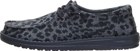 HEYDUDE Women's Wendy Stretch Jersey Leopard Slip On Shoe | Lightweight Casual Loafers | Easy On Travel Ready Fit in Kuwait