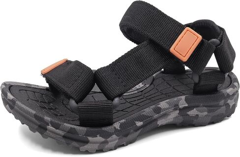 Boys Girls Sandals Summer Open-Toe Outdoor Non-slip Athletic Sandals Adjustable Double Strap Lightweight Beach Casual Shoes for Toddler/Little/Big Kid in Saudi Arabia