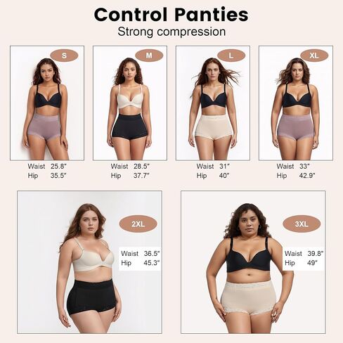 Womens Shapewear Control Panties Butt Lifter Boyshort Lace Panties Underwear in Saudi Arabia