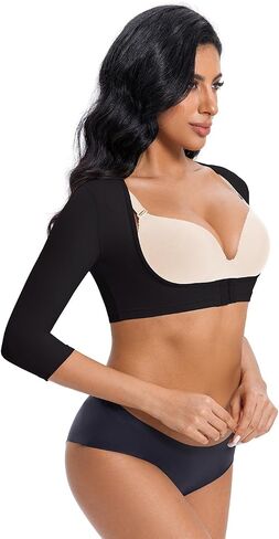Arm Shaper for Women Post Surgical Slimming Sleeves Compression Shirt Posture Corrector Tops Shapewear in Kuwait