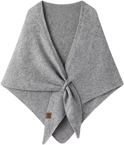 Women's Pashmina Shawls Wraps Soft Knitted Poncho Cardigan Cape Cashmere Feel Shoulder Top Sweater Triangle Scarf in Saudi Arabia