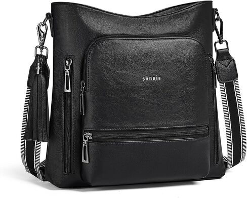 Shrrie Crossbody Bags for Women Multi Pocket Vegan Leather Shoulder Bag Purses for Women with Adjustable Strap for Travel in Saudi Arabia
