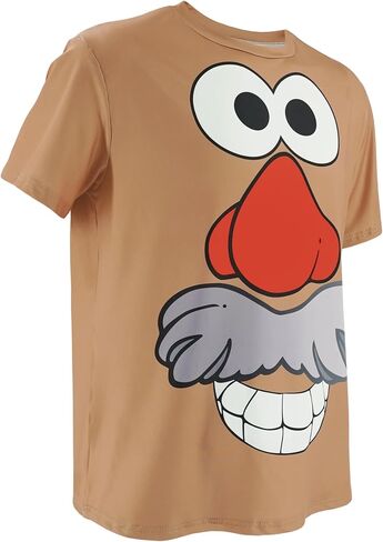 PAINEOMN Mr. Mrs. Potato Costume Printed Big Face T-shirt Halloween Couples Tee Cosplay Outfits for Adult Fancy Dress in Saudi Arabia