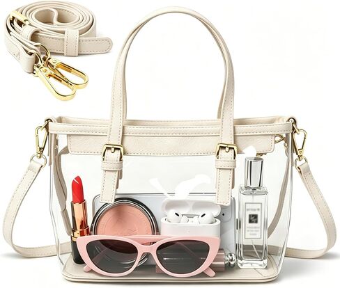 Clear Bag for Stadium Events, Stadium Approved Clear Crossbody Bag, Clear Purse with Top Handle for Concert, Sports in Kuwait