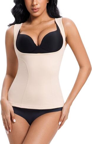 Arm Shaper for Women Post Surgical Slimming Sleeves Compression Shirt Posture Corrector Tops Shapewear in Kuwait