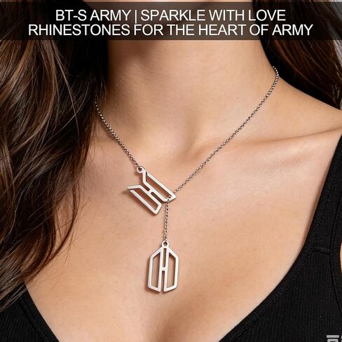 AICase for Arirang Merch Gifts Army Necklace bt قميص ملصقات جيرسي Lightstick ألبوم الفينيل سلسلة مفاتيح Bangtan قلادة Merch البضائع والمجوهرات لمحبي عيد ميلاد_2 in Kuwait