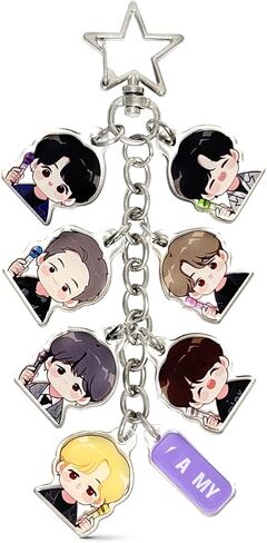 Cute Chibi Character Keychain Acrylic Charms Pendant for Women Backpack Tote Handbag Charm Decor Accessories in Saudi Arabia