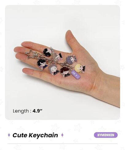 Cute Chibi Character Keychain Acrylic Charms Pendant for Women Backpack Tote Handbag Charm Decor Accessories in Saudi Arabia