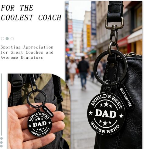 Dad Keychain Best Dad Ever Birthday Gifts for Dads from Daughter Son First Fathers Day Gift For New Dad in Kuwait