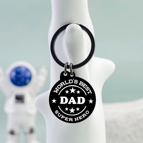 Dad Keychain Best Dad Ever Birthday Gifts for Dads from Daughter Son First Fathers Day Gift For New Dad in Kuwait