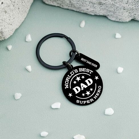 Dad Keychain Best Dad Ever Birthday Gifts for Dads from Daughter Son First Fathers Day Gift For New Dad in Kuwait