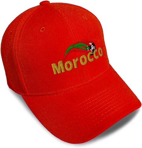 Speedy Pros Baseball Cap Morocco Europe Futbol Cup Acrylic Dad Hats for Men & Women in Kuwait