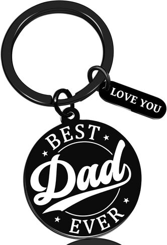 Dad Keychain Best Dad Ever Birthday Gifts for Dads from Daughter Son First Fathers Day Gift For New Dad in Kuwait
