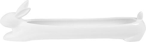 Long White Ceramic Dachshund Cracker Dish in Kuwait