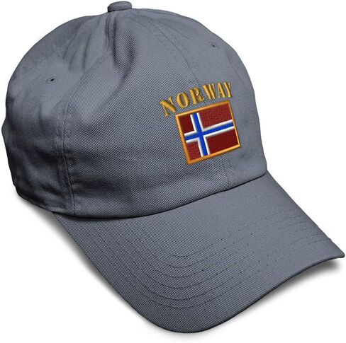 Speedy Pros Soft Baseball Hat Embroidered Dad Hat Norway Flag Noreg Norge Norwegian Men & Ladies Baseball Cap Cotton in Kuwait