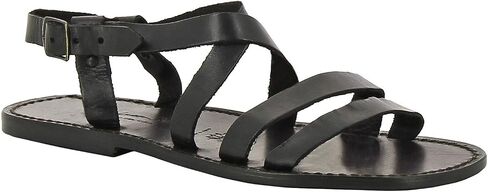 Handmade in Italy Franciscan Mens Sandals in Vintage Cuir Leather in Saudi Arabia