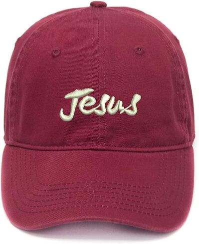 Embroidery Hat Cotton Embroidered Casual Men's Baseball Cap Jesus in Saudi Arabia