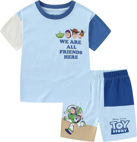 Disney Toy Story Boys Short Sleeve T-Shirt and Shorts Set for Toddler and Big Kids in Kuwait