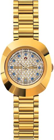 Rado - DiaStar Original - ساعة سويسرية أوتوماتيكية للنساء - 27 ملم بمينا بيضاوي وتاريخ - سوار من الفولاذ المقاوم للصدأ - R12416393 in Kuwait