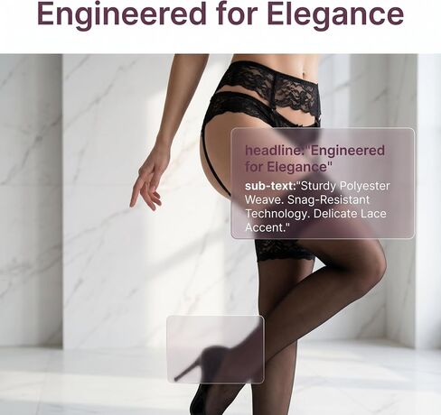 Women's 2PCS Sexy Lace Suspender Stockings, Anti-Snag Sheer Garter Stockings for Lingerie, Cosplay and Parties in Kuwait
