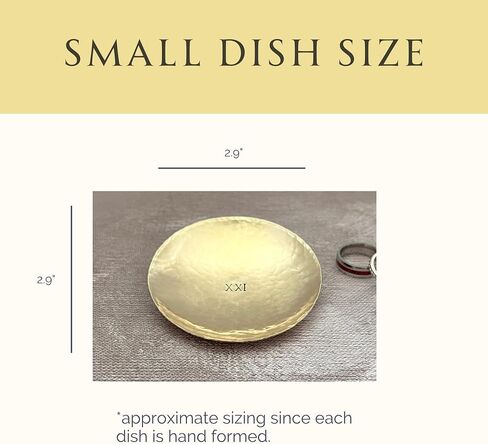 I Still Do Brass Ring Dish, 21st Wedding Anniversary, Hammered Metal Keepsake Gift, Handcrafted in South Carolina in Saudi Arabia