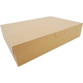 SCT Kraft One-Piece Non-Window Bakery Boxes, 19 x 14 x 4, Brown, Paper, 50/Carton