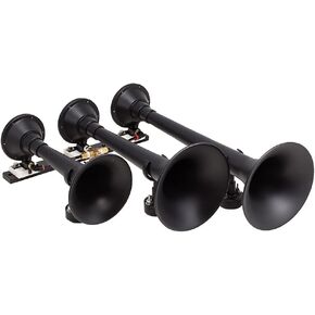 Kleinn Air Horns 730 Triple Train Horn with Valve - Black