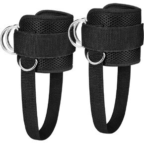 Ankilo Ankle Straps for Cable Machines, Premium Ankle Cuffs to Improve Abdominal Muscles - Lift The Butts - Tone The Legs, Adjustable Comfort fit Leg Workout Strap for Men & Women
