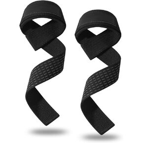 Feelorna Lifting Wrist Straps, Lifting Grips with Extra Hand Surpport Gym Wrist Wraps with Padded and Anti-Skid Silicone for Weightlifting, Bodybuilding