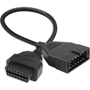 YACSEJAO 12 Pins to OBD2 16 Pins Connector 40CM OBD1 OBDII Car Diagnostic Cable Adapter for GM Vehicles(Note:Incompatible ELM327)
