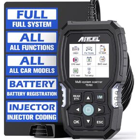ANCEL TD700 OBD2 Scanner Fits for Toyota Lexus Scion Engine Car Diagnostic Scan Tool All System Code Reader Transmission Fluid Temperature TPMS Relearn ABS Available for Some Models Only