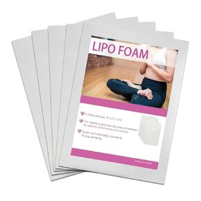 Birllaid Lipo Foam Pads for Post Surgery, Bbl Foam Boards after Lipo,Help Out When Using Ab Board Compression Garments Tummy Tuck, 5 Pack Liposuction Surgery Foam Sheet for Recovery 8" X 11"