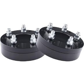 YIZBAP 2PCS 5x4.5 to 6x5.5 Wheel Adapters, 2 inch 5x114.3mm to 6x139.7mm Hub Centric Wheel Adapters 73.1mm Hub Bore with 14x1.5 Thread Pitch for Mustang Explorer Ranger and More Model