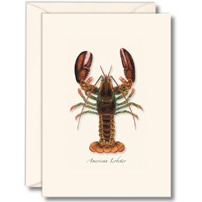 Earth Sky + Water - Lobster Notecard Set - 8 Blank Cards with Envelopes