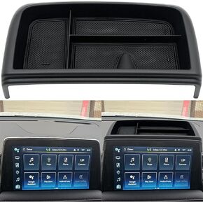 JOJOMARK Dash Storage Tray Insert behind Screen Organizer Storage Accessories fits for 2021 2022 2023 2024 GMC Yukon Chevy Tahoe Suburban Fit for Power Sliding Console