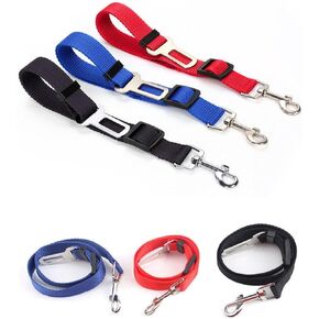3 Pcs Adjustable Pet Dog Cat Safety Leash Car Vehicle Seat Belt Harness Seatbelt Universal Pet Safety Belt